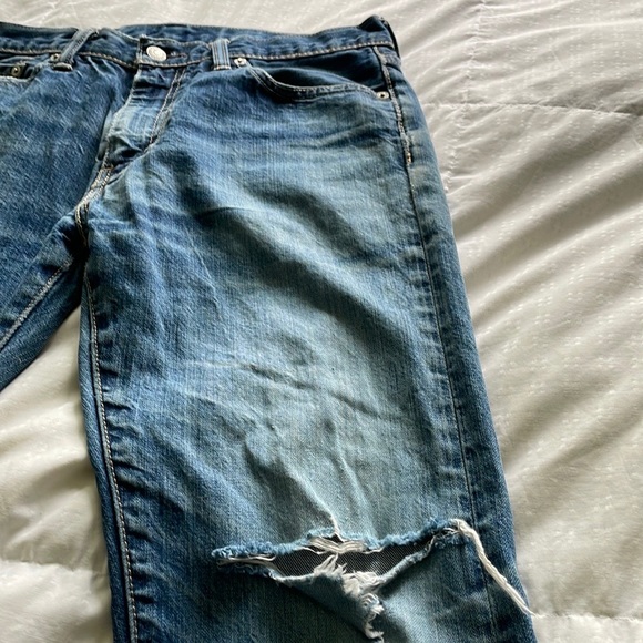 Levi’s 513 Men’s Slim Straight Medium Wash Jeans, Size 33x32 - Picture 8 of 15